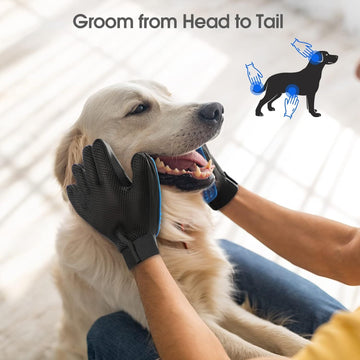 Upgrade Pet Grooming Gloves Dog Brushes