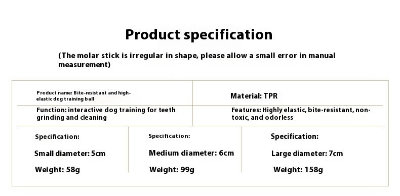 Luminous Toy Ball Puppy Dog Molar Elastic Ball Rubber Ball