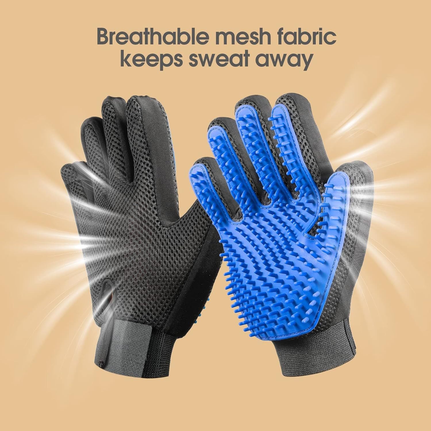 Upgrade Pet Grooming Gloves Dog Brushes